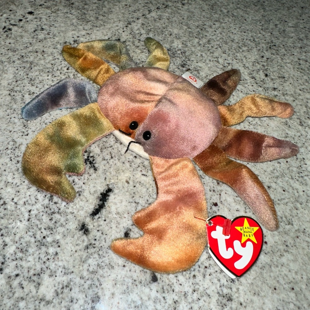 Ty Beanie Baby Claude the Crab Plush Toy